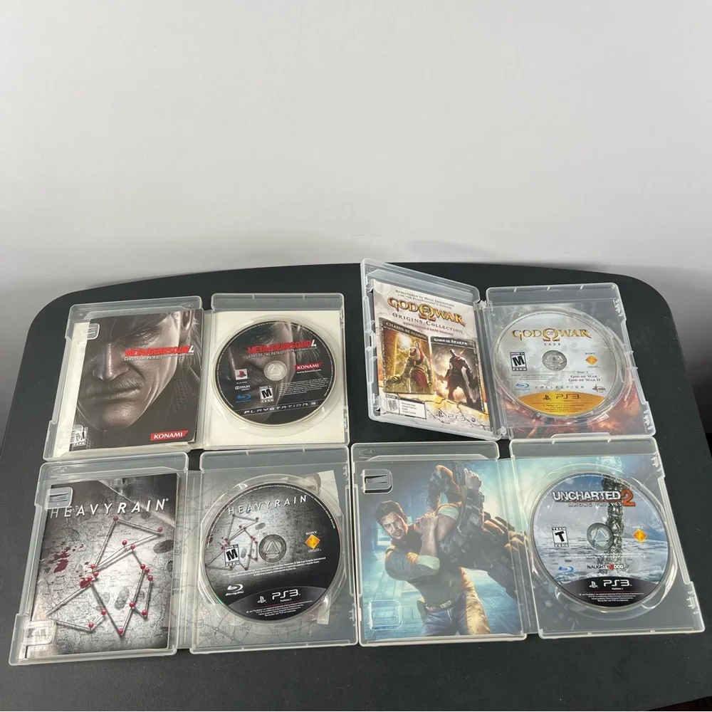 PlayStation 3 PS3 Fat 80GB Console System Bundle Lot & 14 Games Tested & Working